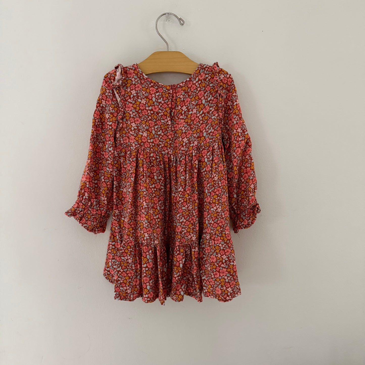 Size 2T | Long sleeve floral dress