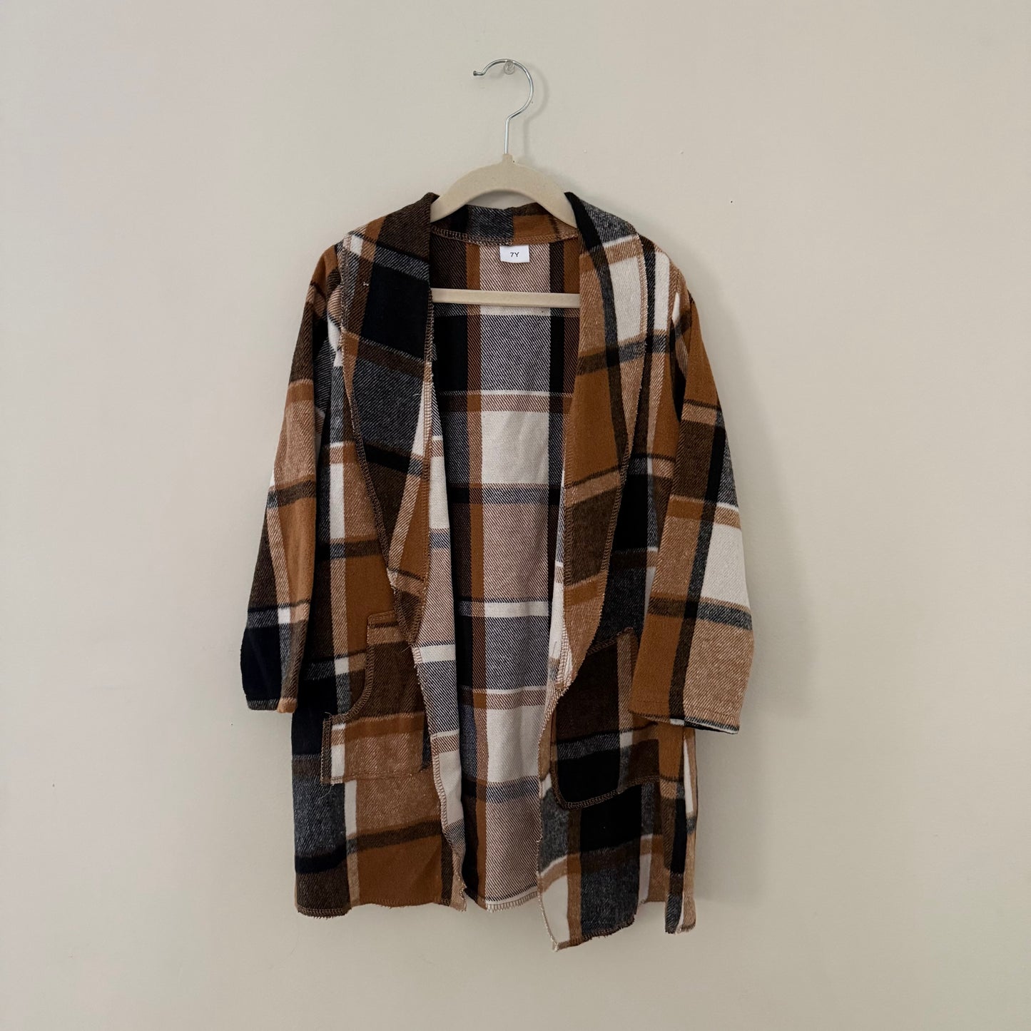 Size 7 | Plaid boutique duster