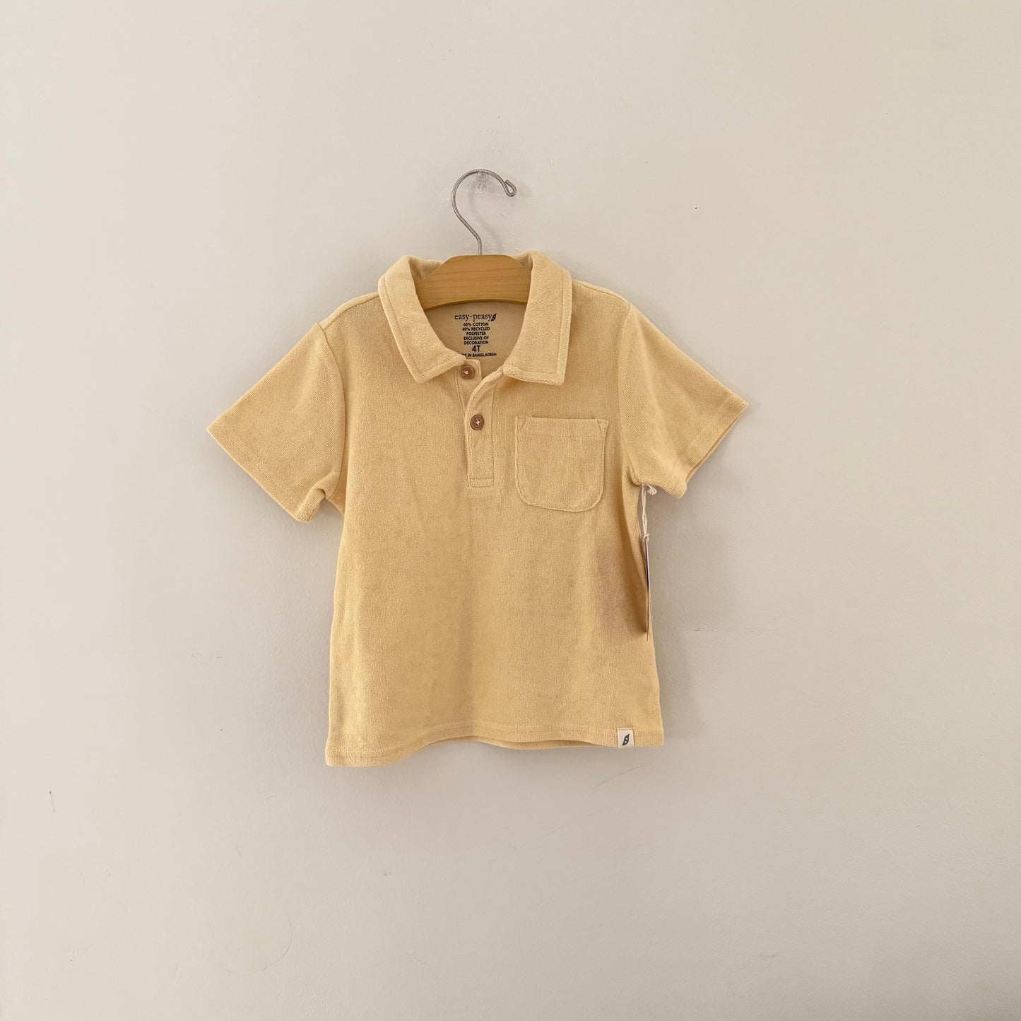 Size 4T | NWT Terry cloth collared shirt