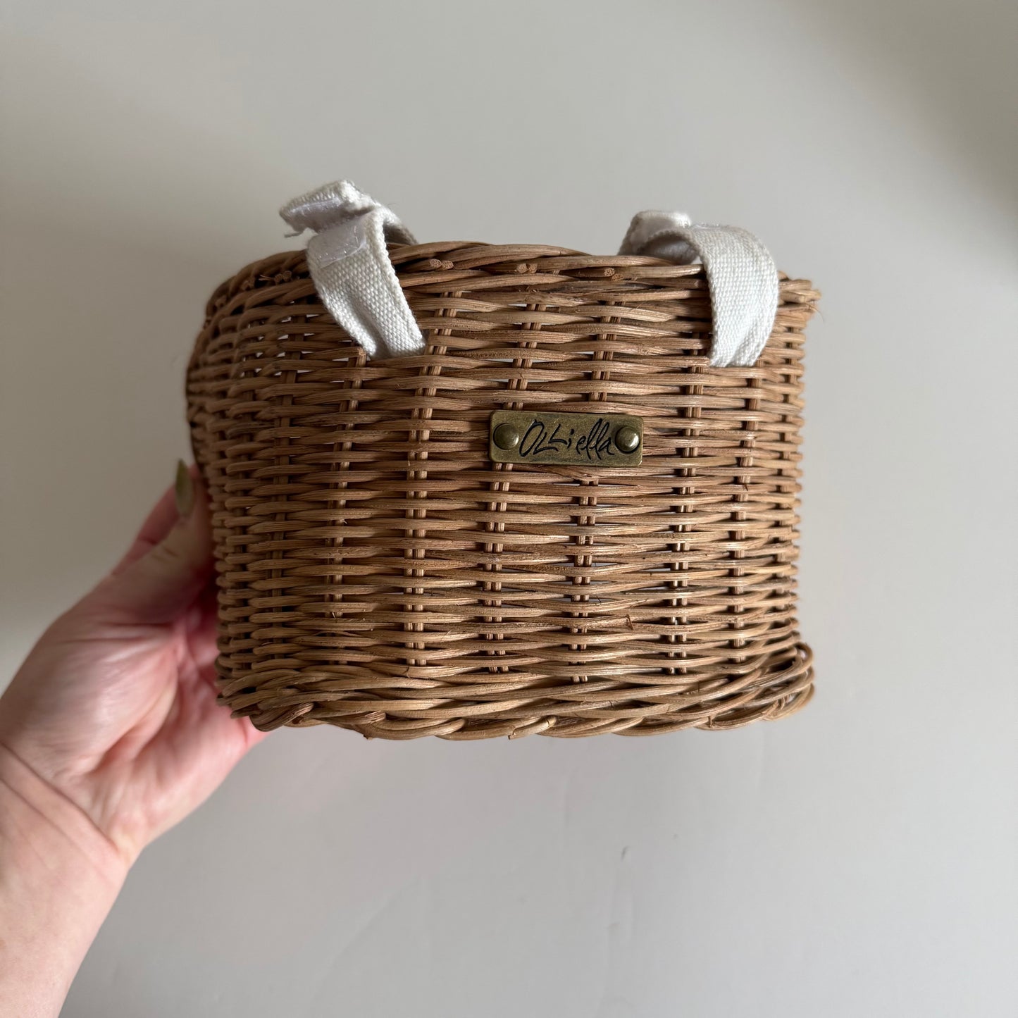 Ollie Ella woven bike/scooter basket
