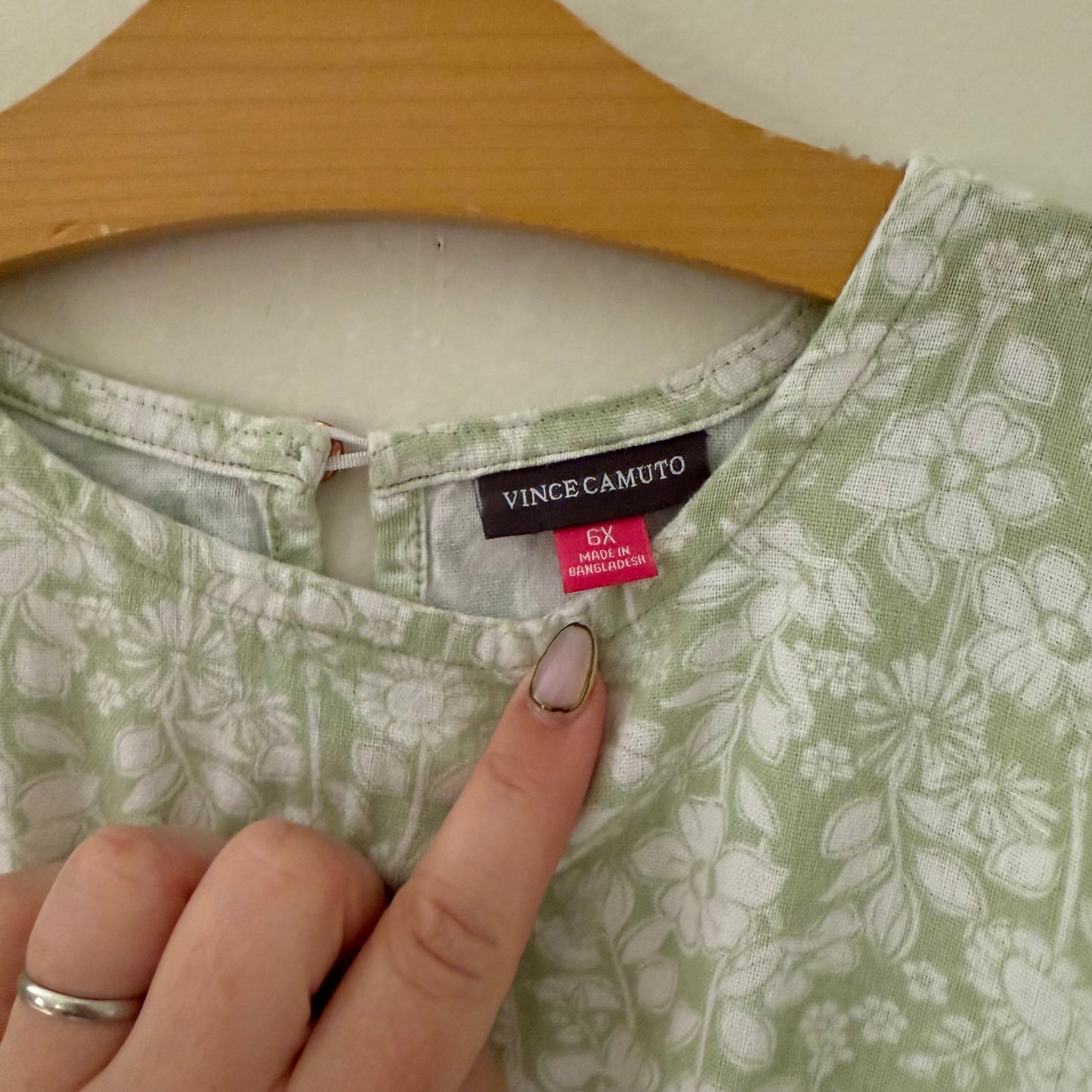 Size 6Y | Tiered floral puff sleeve dress