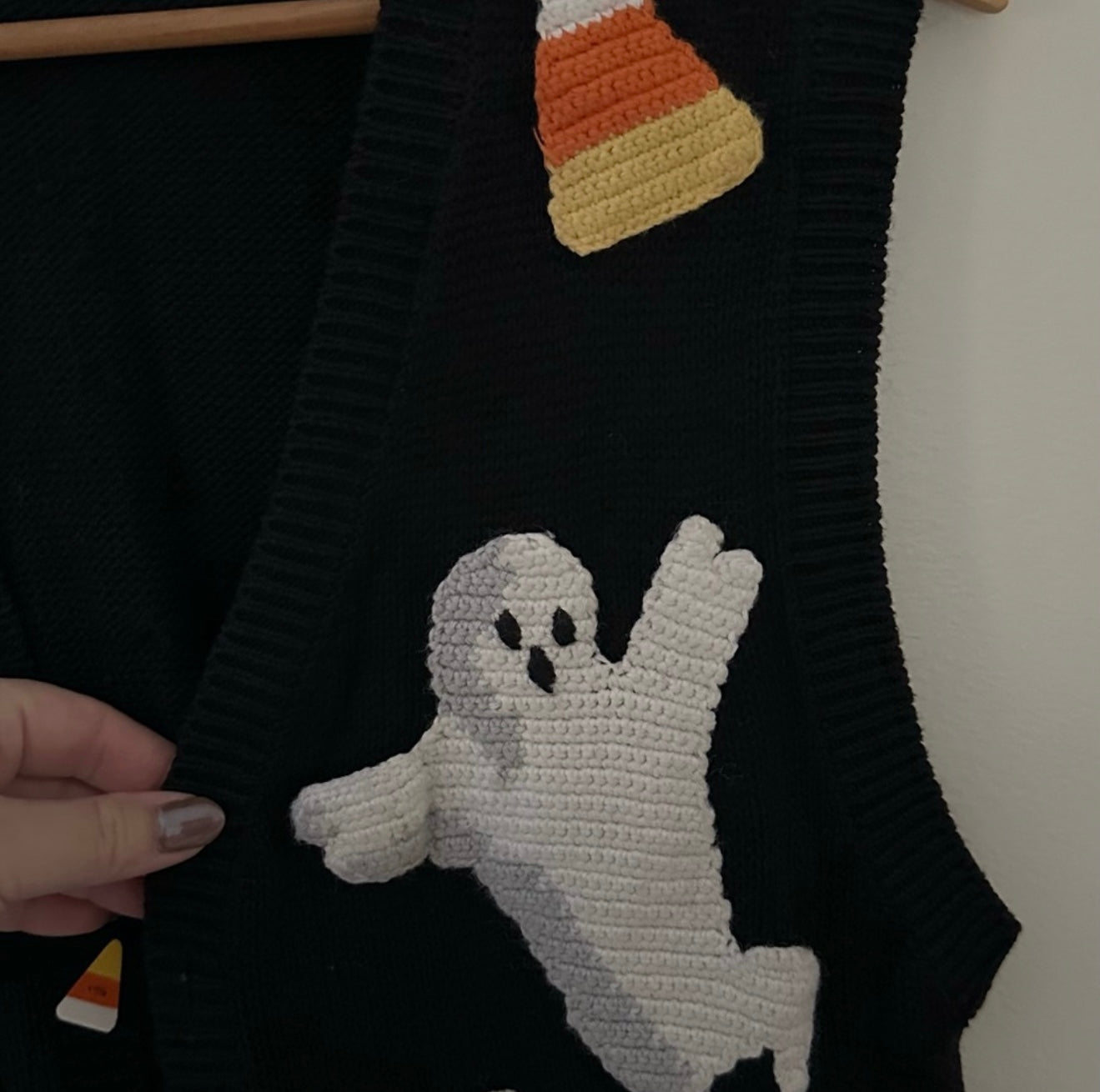 Size Large | Vintage Eagle’s Eye Halloween Themed Sweater Vest