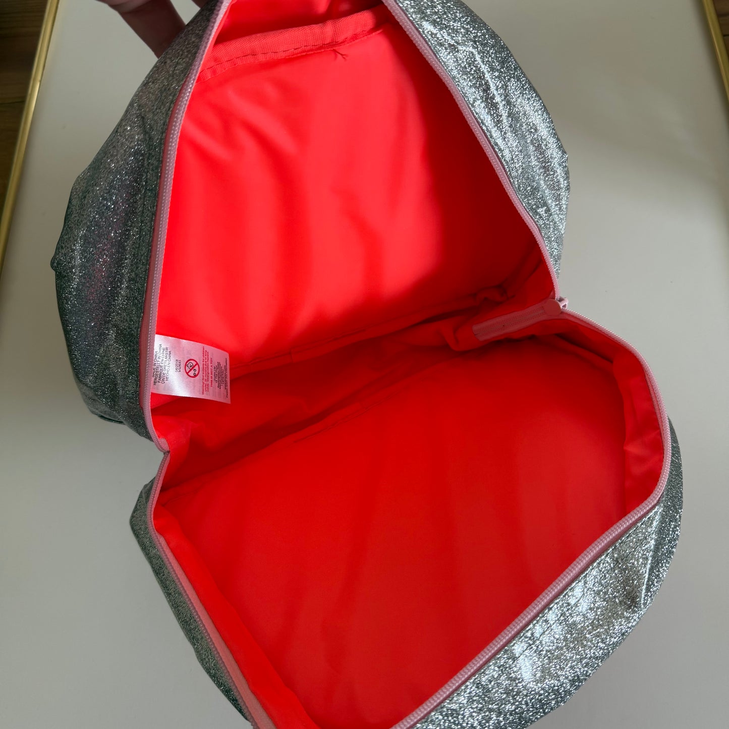 Joules Glitter Rainbow backpack
