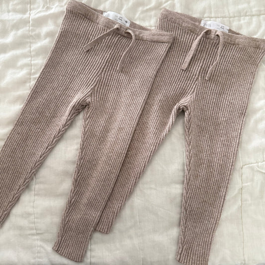 Size 1.5 years | Zara knitted drawstring leggings