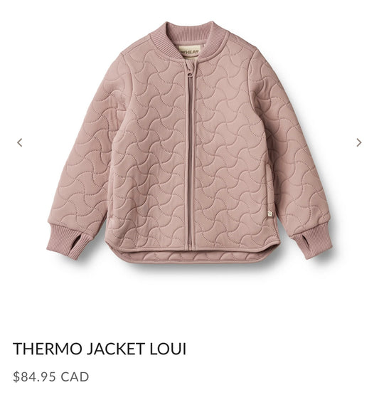 Size 6 | Wheat Loui Thermo Jacket in a warm rose