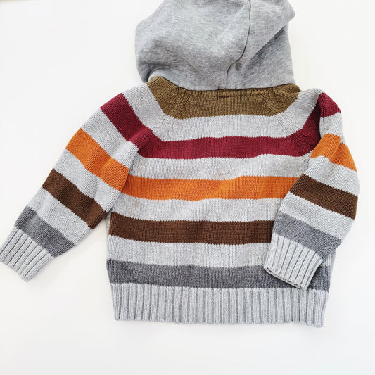 Size 18-24 months | BabyGap knit hooded zip up