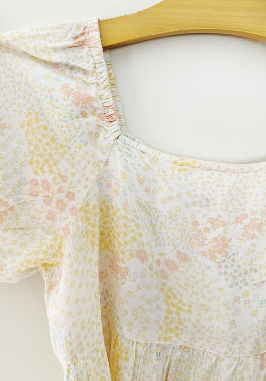 Size 10/12 | Floral puff sleeve dress
