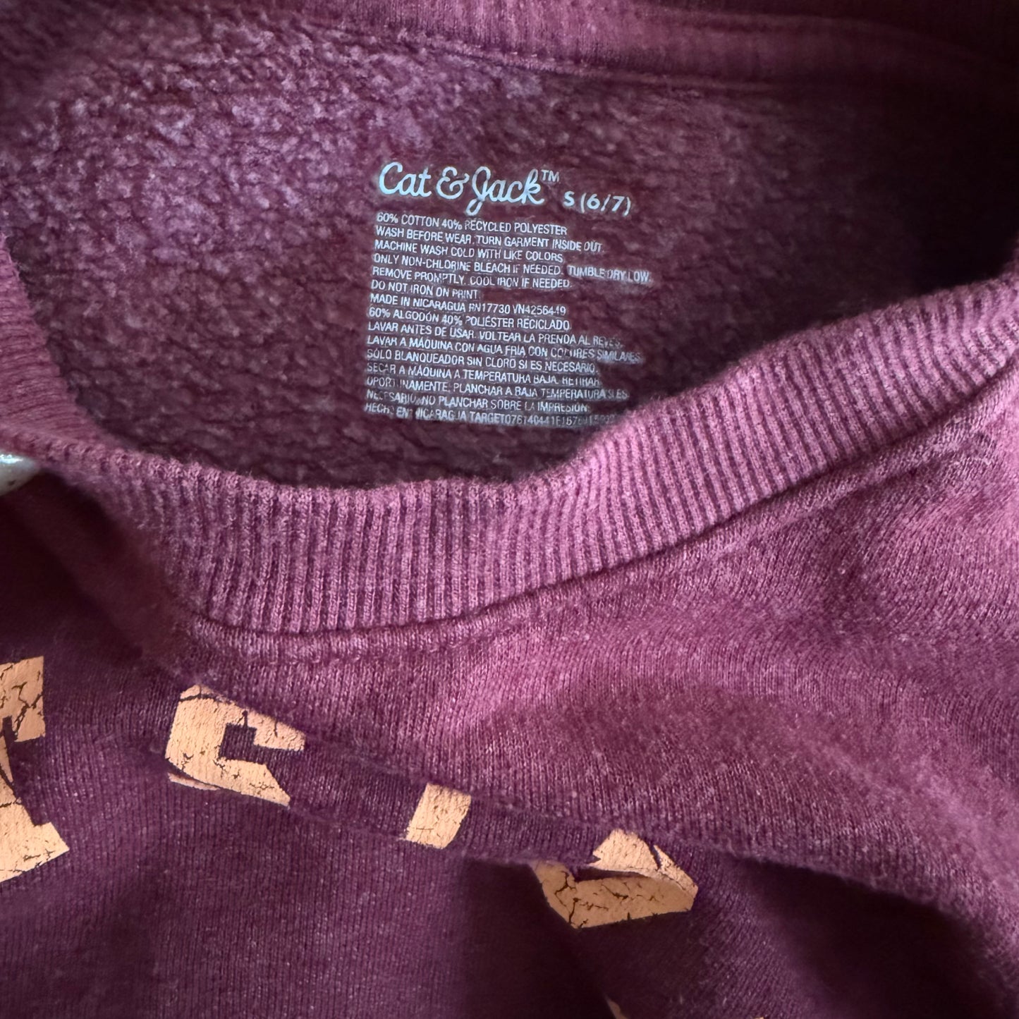 Size 6/7 | Cat & Jack outside pullover