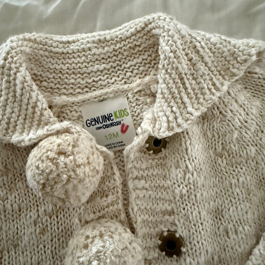 Size 12 months | Oshkosh pom pom sweater