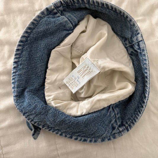 Size 6-12 months | Vintage BabyGap denim bow detail hat