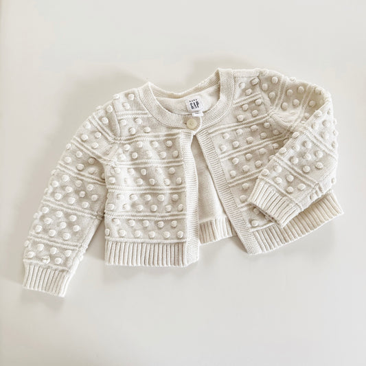 Size 12-18 months | Cream popcorn sweater