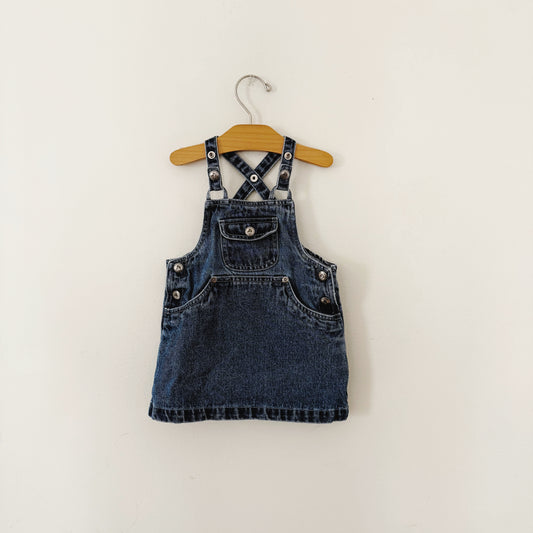Size 2T | Vintage denim pinafore