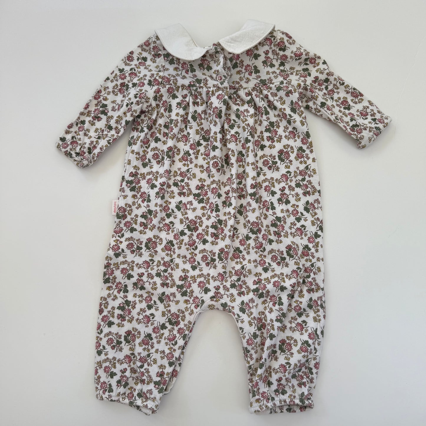 Size 0-6 months | BabyGap peterpan collar floral bodysuit