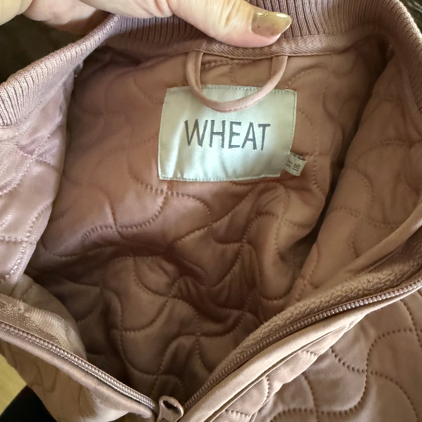 Size 6 | Wheat Loui Thermo Jacket in a warm rose