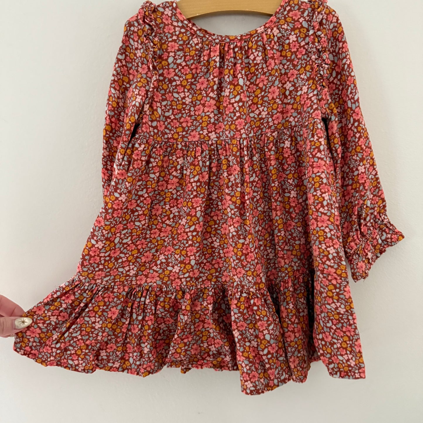 Size 2T | Long sleeve floral dress