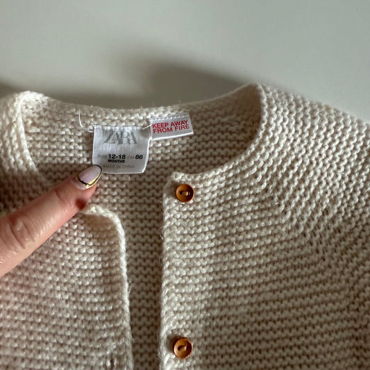 Size 12-18 months | Knit peplum sweater