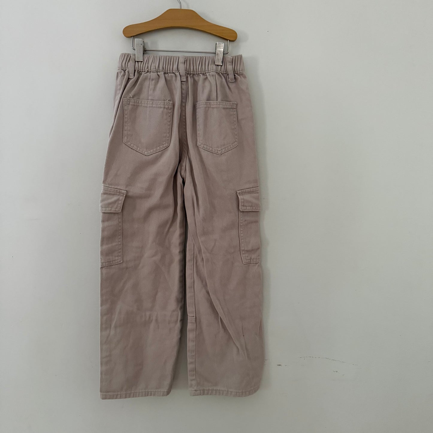 Size 8/9 | Wide leg khaki cargos