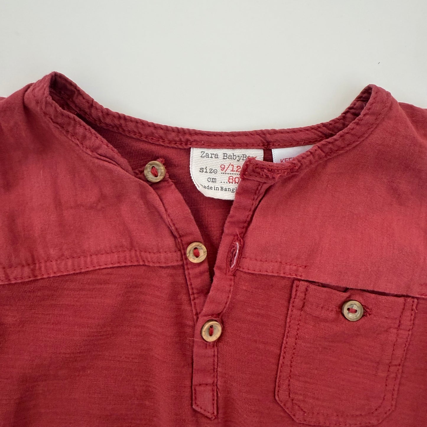 Zara boys three button henley