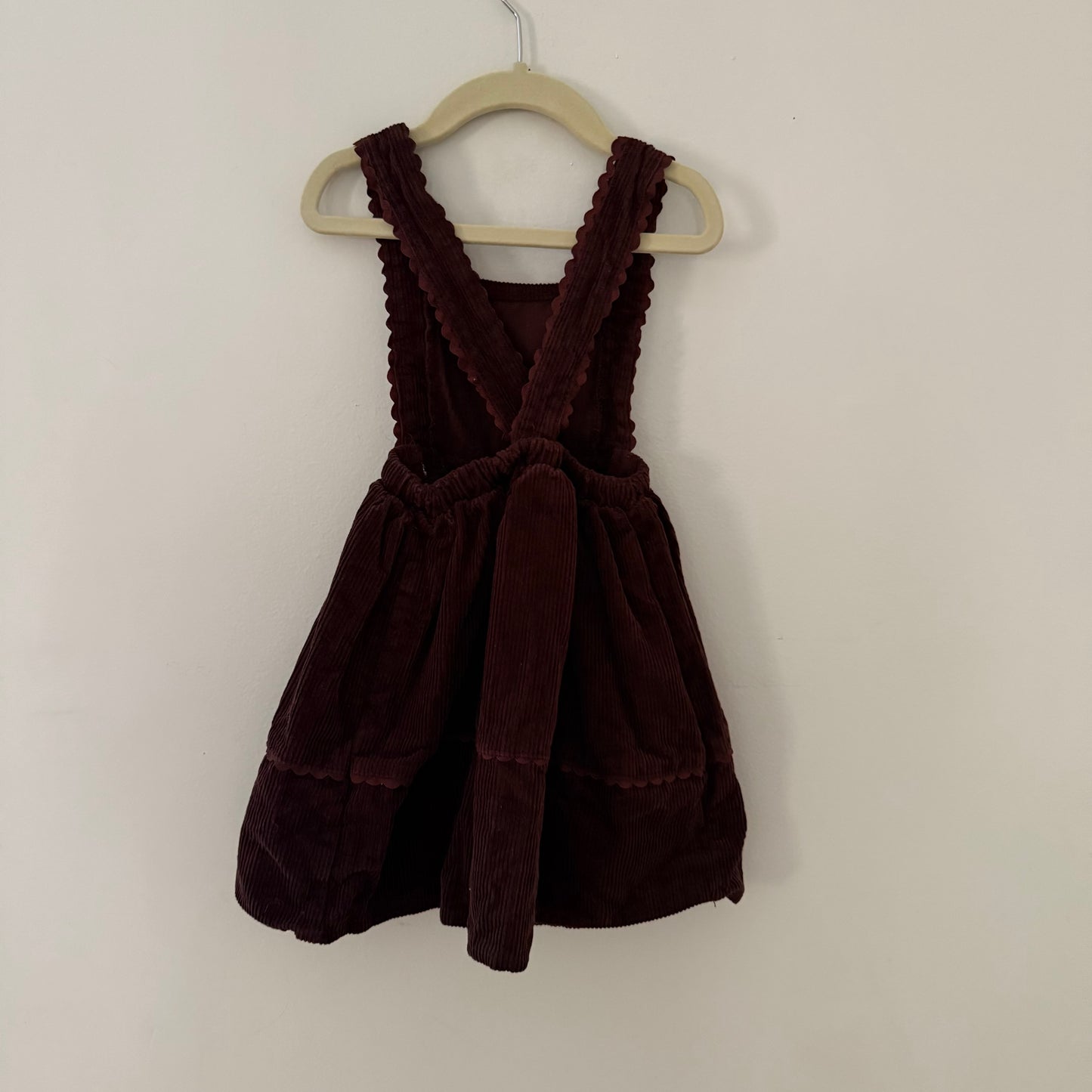 Size 6 | Chocolate corduroy pinafore