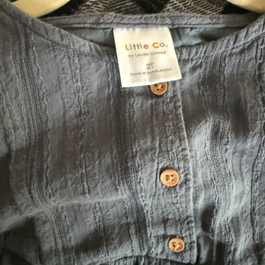 Size 2T | Little Co three button dress