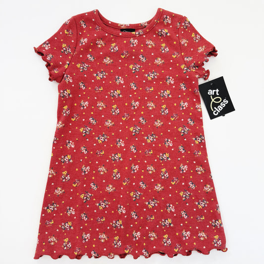 Size 2T | NWT Art Class ribbed lettuce edge dress
