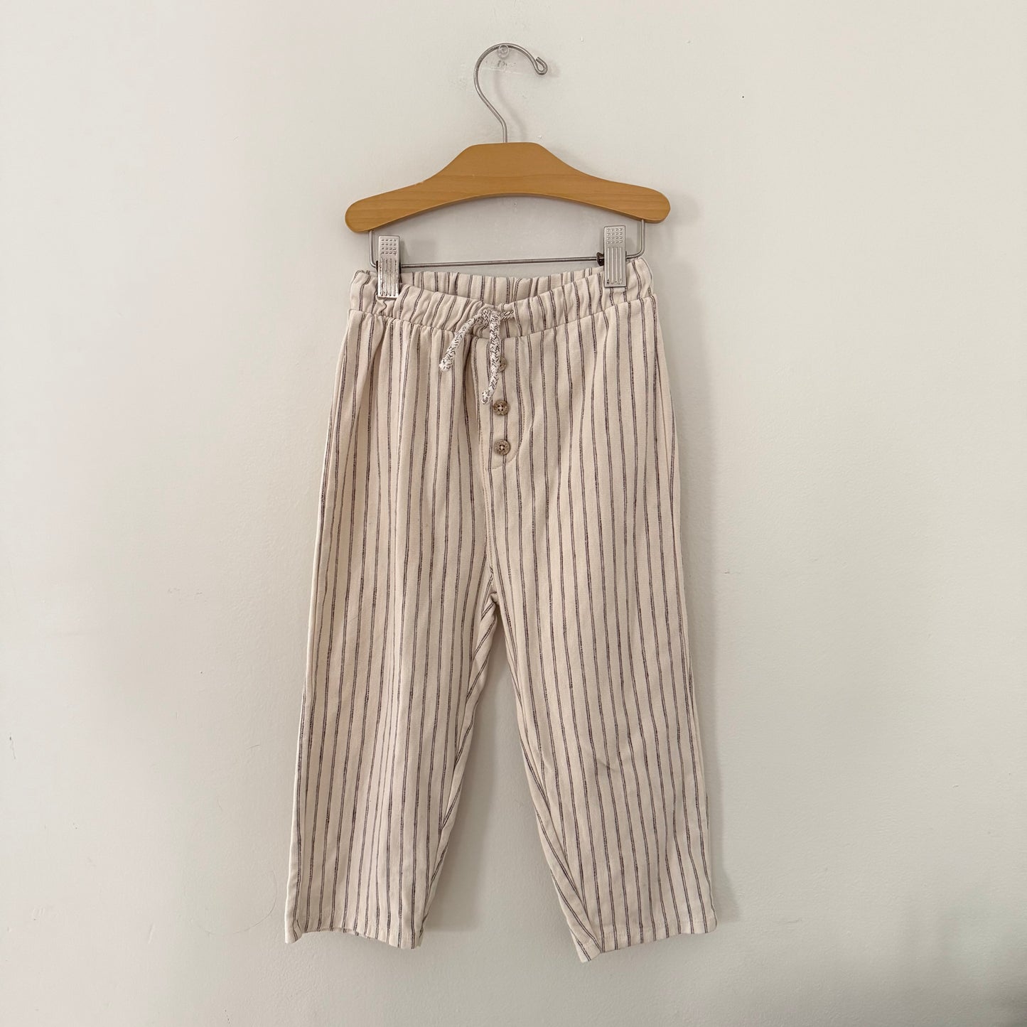 Size 4/5 | Zara drawstring pinstripe pants