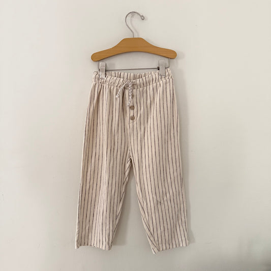 Size 4/5 | Zara drawstring pinstripe pants