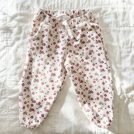 Size 18-24 mos | Zara floral sweatpants