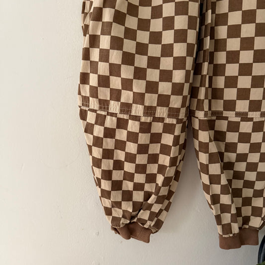 Open size | Neutral checkerboard pants