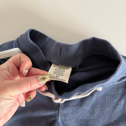 Size 4T | Terry cloth track shorts