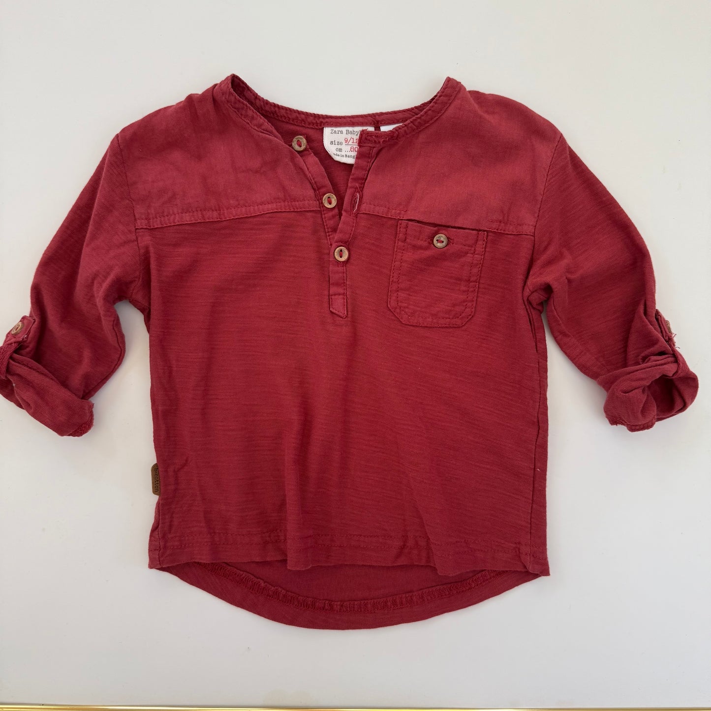 Zara boys three button henley