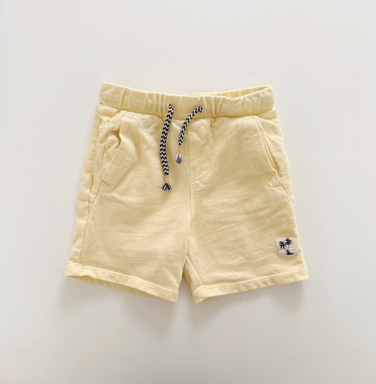 Size 4T | Art class palm tree appliqué shorts