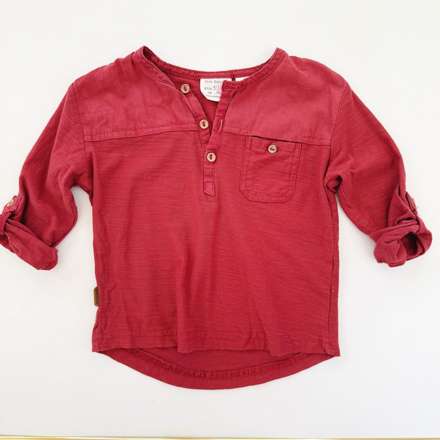 Zara boys three button henley