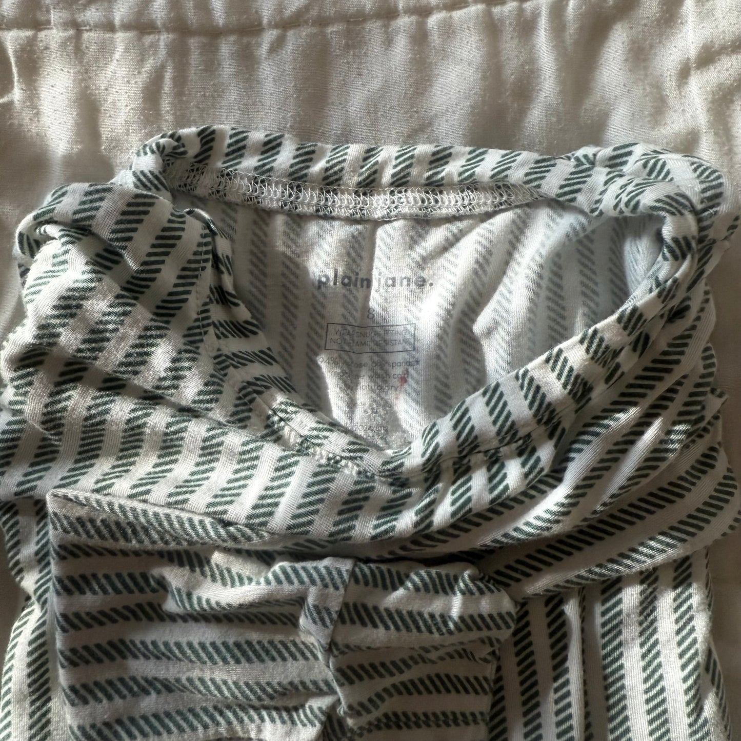 Size 8 | Plain Jane long sleeve pjs