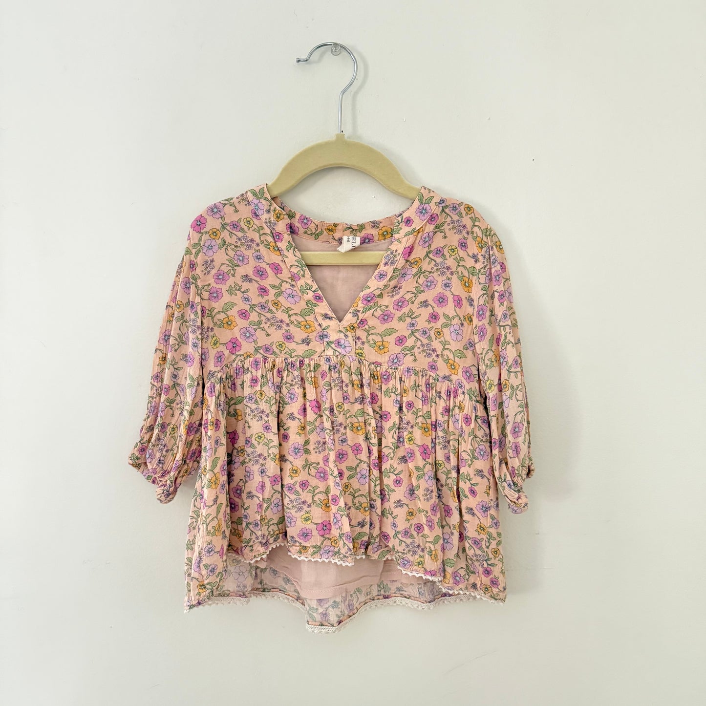 Size 3-4 years | SPELL & The Little Gypsies Folk Town blouse in Springtime