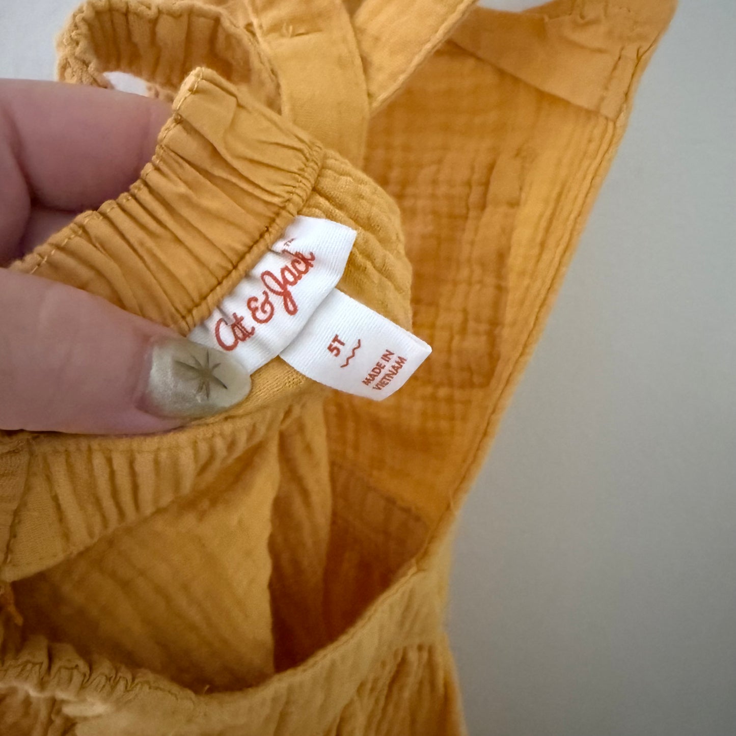 Size 5T | Mustard pinafore