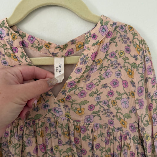 Size 3-4 years | SPELL & The Little Gypsies Folk Town blouse in Springtime