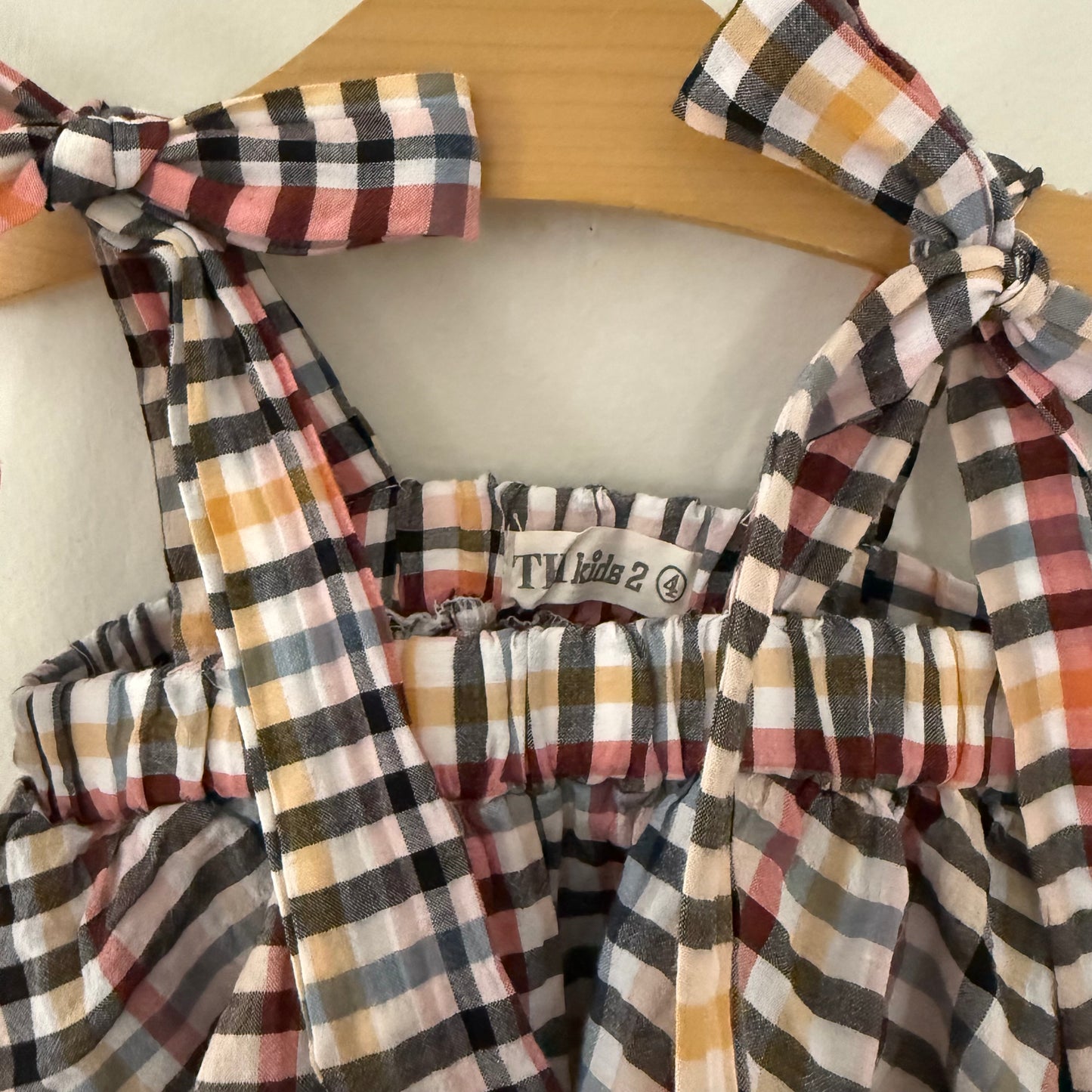 Size 4 | Plaid bow tank