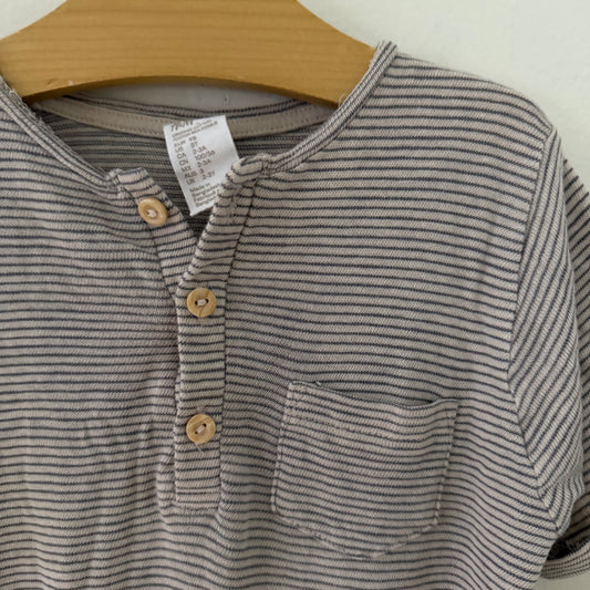 Size 3T | Striped slub knit one piece