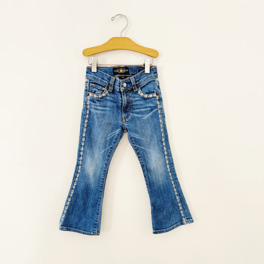 Size 4T | Lucky Brand Charlie flare embroidered jeans