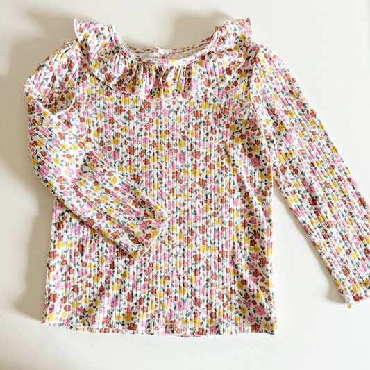 Size 5T | Floral long sleeve top