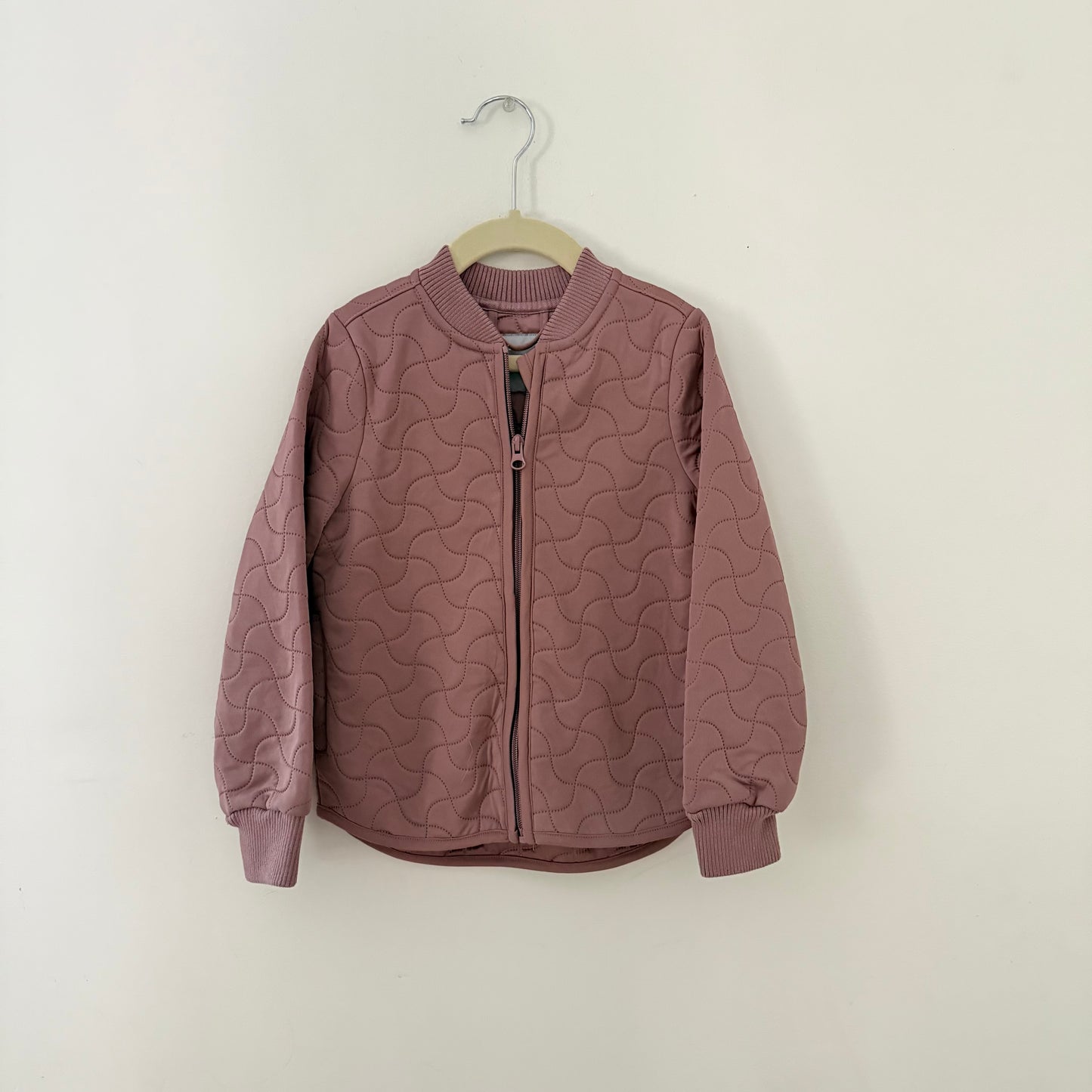 Size 6 | Wheat Loui Thermo Jacket in a warm rose