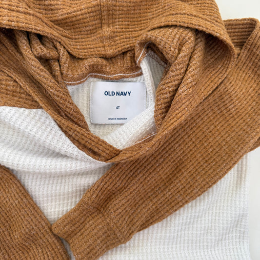 Size 4T | Old Navy hooded waffle pullover