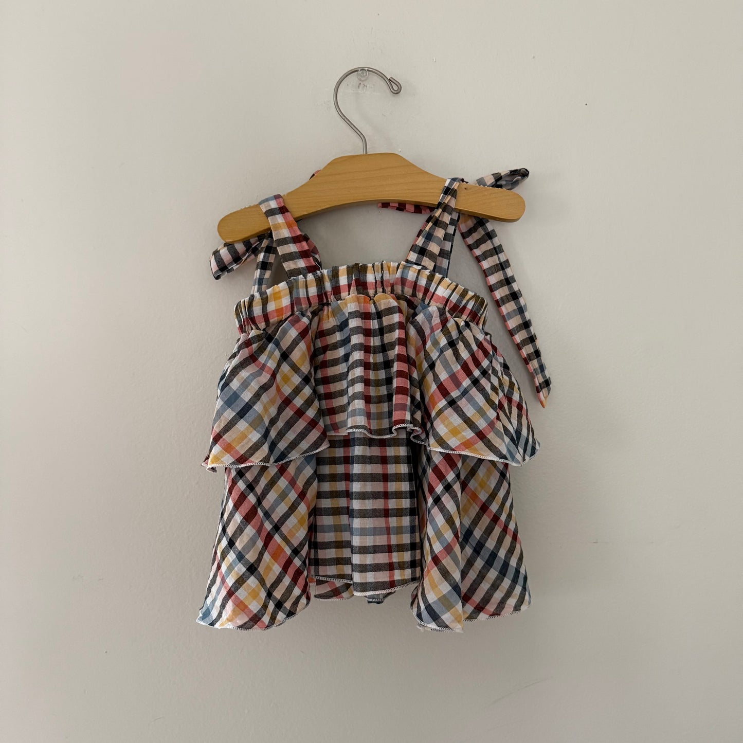 Size 4 | Plaid bow tank