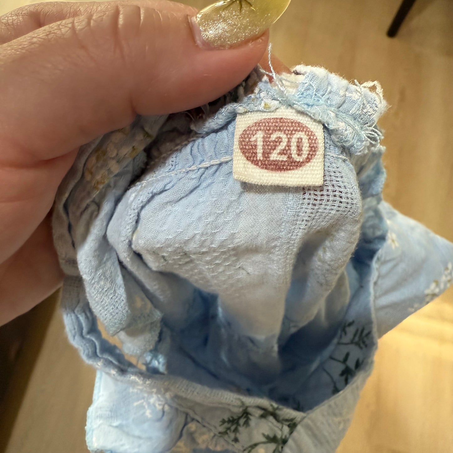 Size 4/5 | Blue floral tiered dress