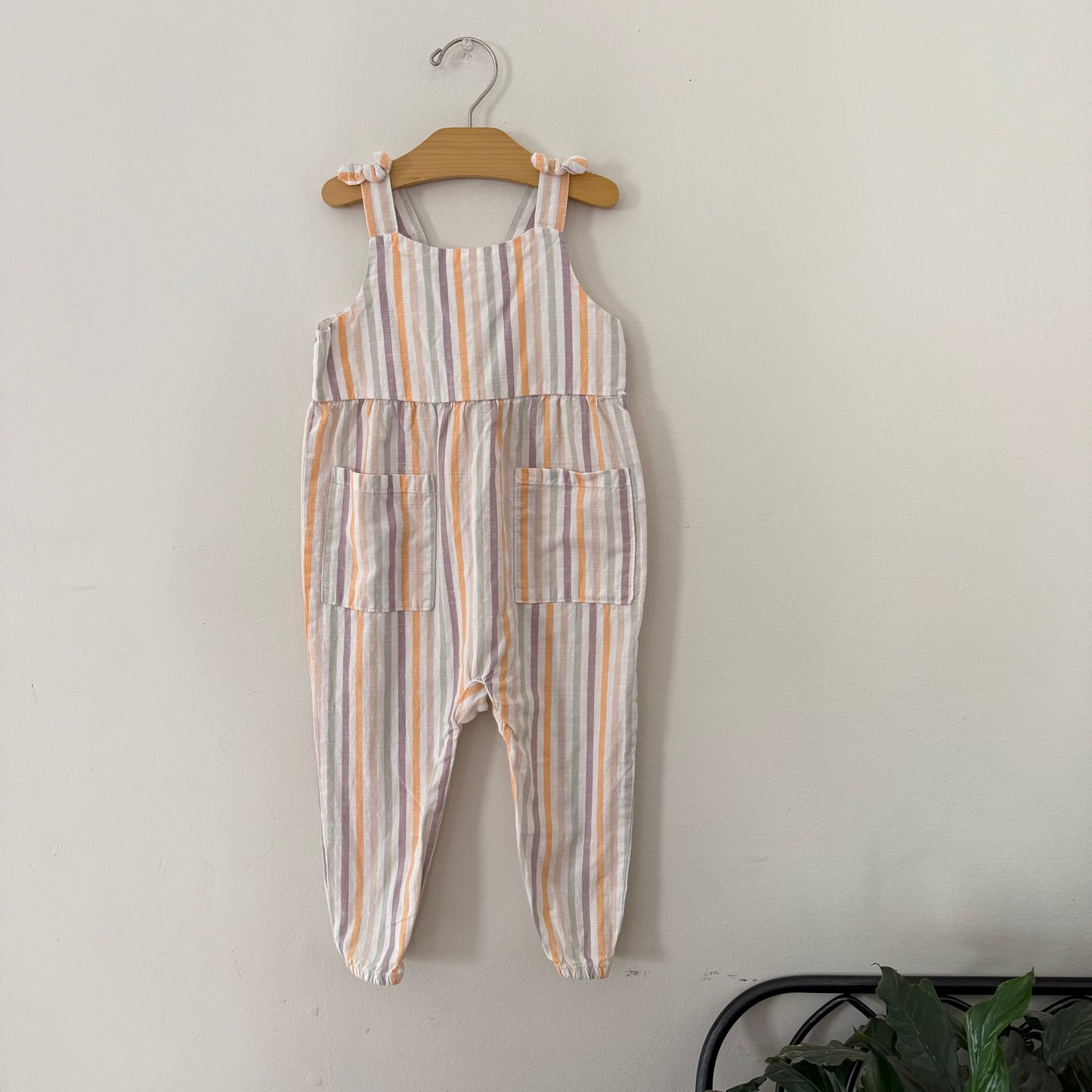 Size 2T | Gauzy striped romper