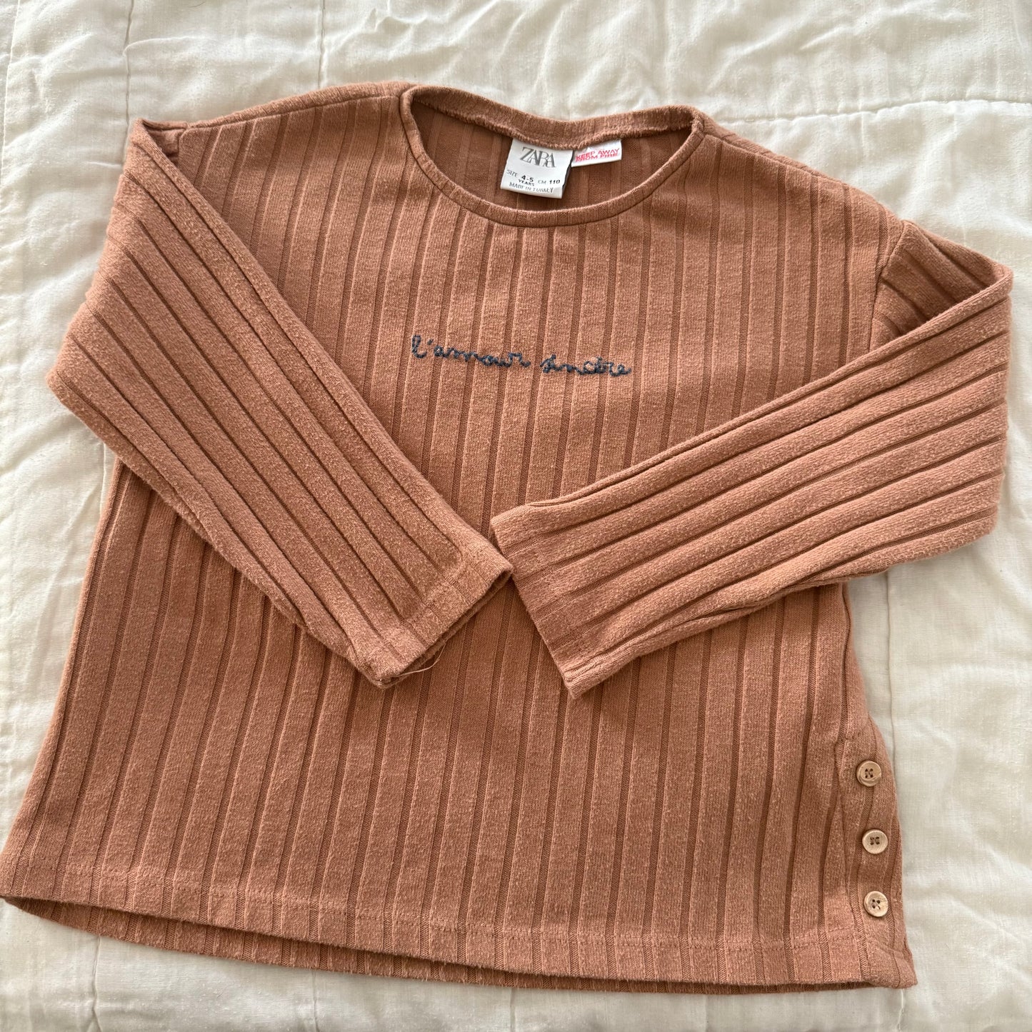 Size 4/5 | Zara ribbed long sleeve
