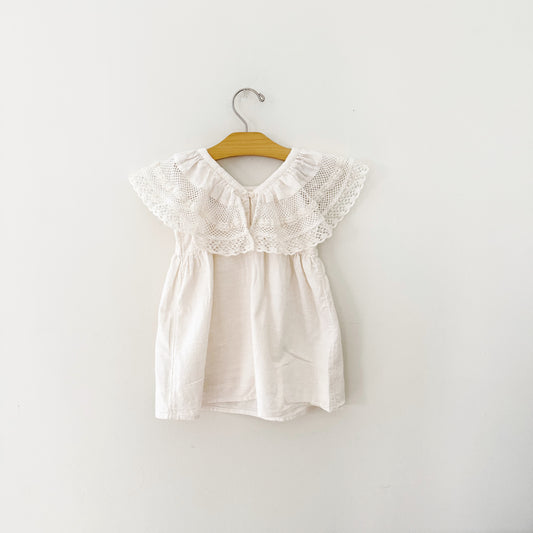 Size 2T | Cream lace detail dress