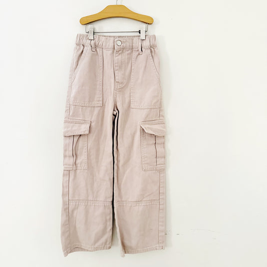 Size 8/9 | Wide leg khaki cargos