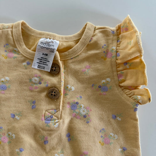 Size 6-9 months | Floral one piece